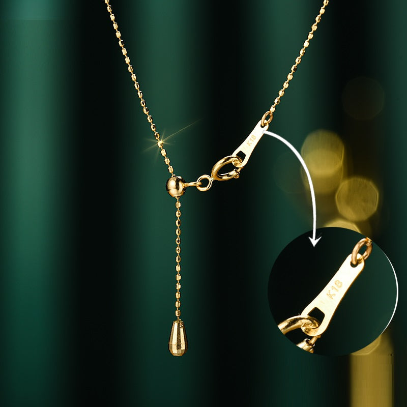 18K Seawater Pearl Lace Necklace Collarbone Chain