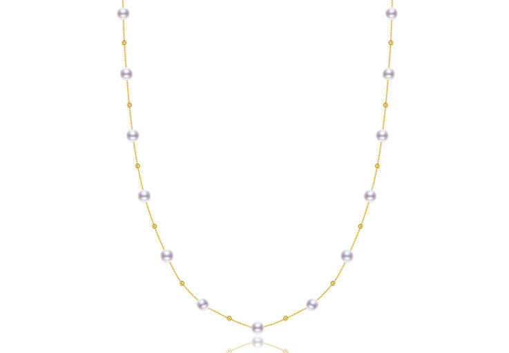 5.5-7.5mm Freshwater Pearl Gypsophila Necklace